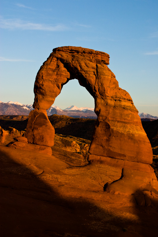 Delicate Arch At Sunset